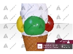 طراحی و ساخت ماکت بستنی اسکوپی قیفی