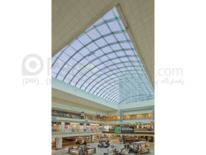 Building skylight _ نورگیر سقف  ثابت مجتمع های تجاری و پاساژ 49