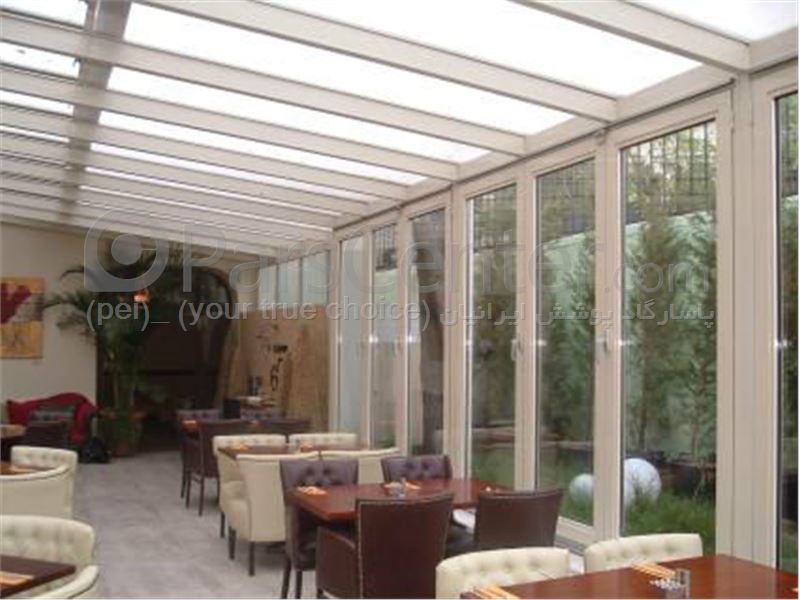 سیستم پوشش سقف متحرک رستوران مدل ال 9   The restaurant El movable roof system