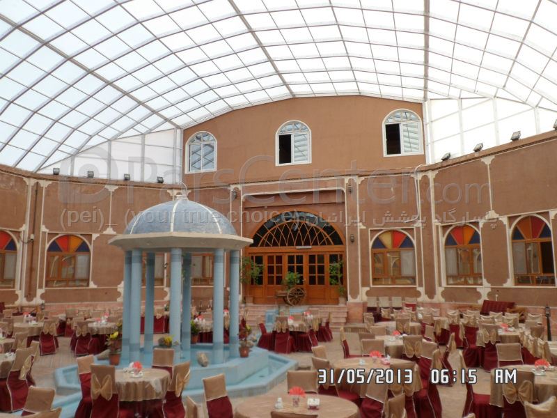 سیستم پوشش  سقف ثابت رستوران سنتی هتل سه ستاره عماد نظام شهر فردوس
